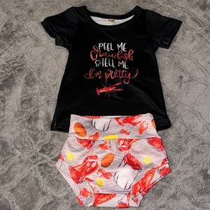 Crawfish/crab boil matching set size 0/3m